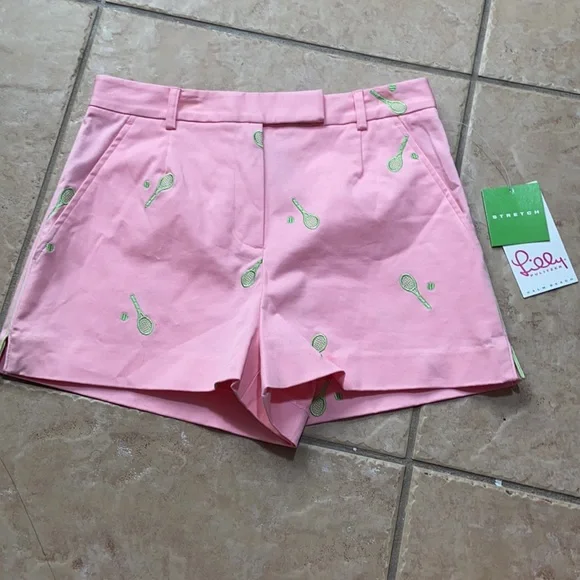 Vintage NwtLilly pulitzer tennis racquet shorts